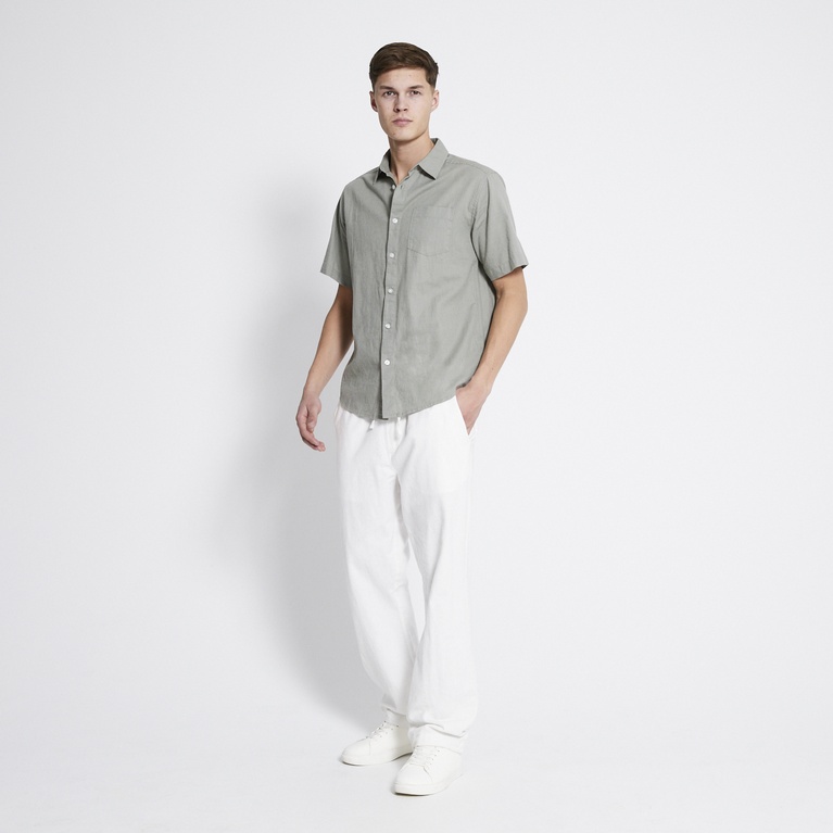 Linen blend pants "Ludvig" Off white